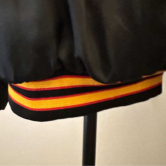 Vintage R. Angus Black Bomber Jacket men’s XL - Picture 9 of 16